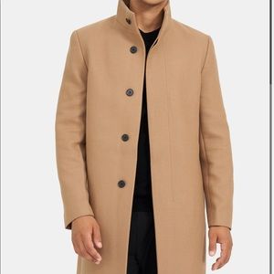Theory Single-Breasted Coat in Wool Menton